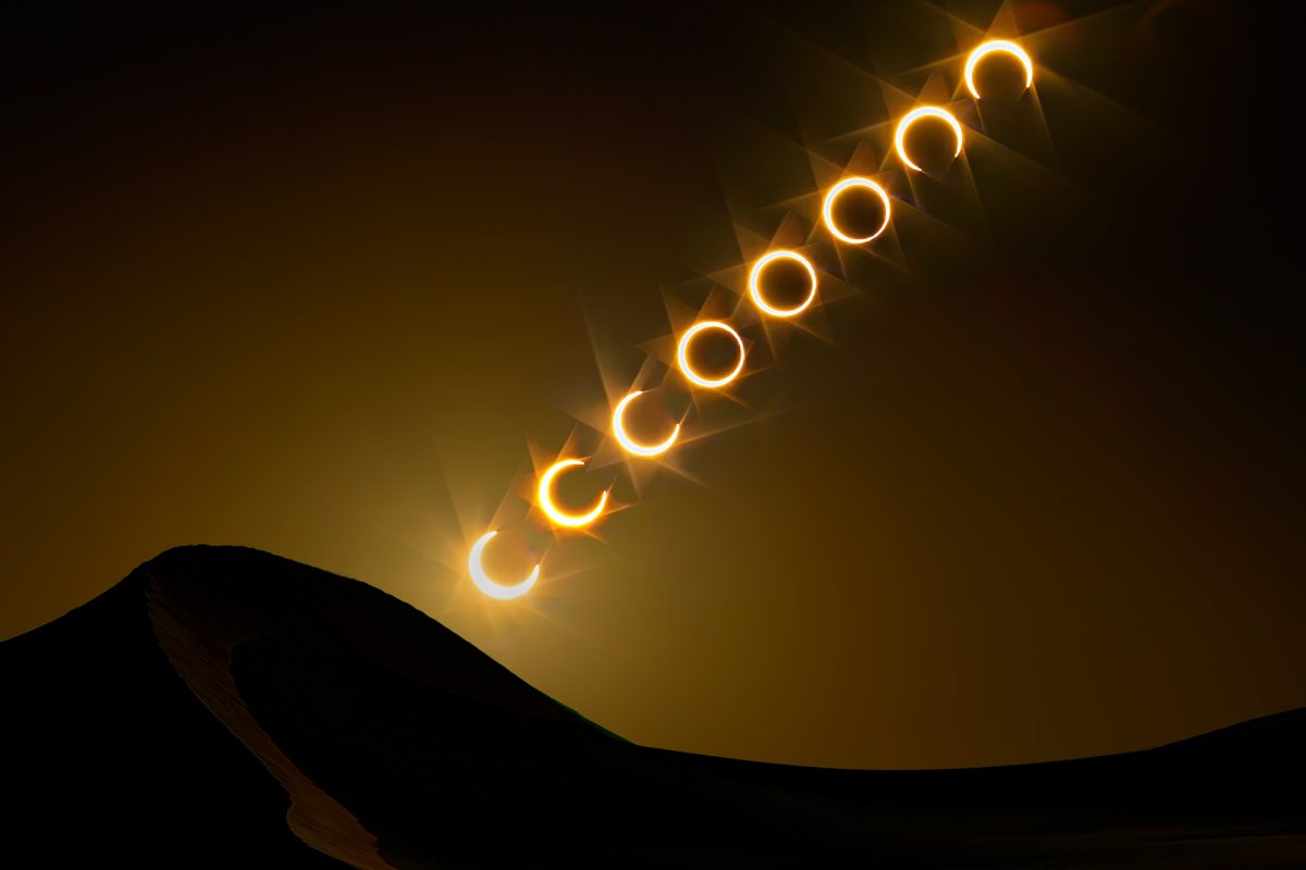 The 2019 solar eclipse over the desert